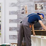 installing cupboards